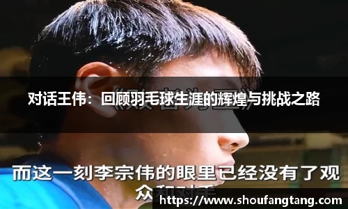 对话王伟：回顾羽毛球生涯的辉煌与挑战之路